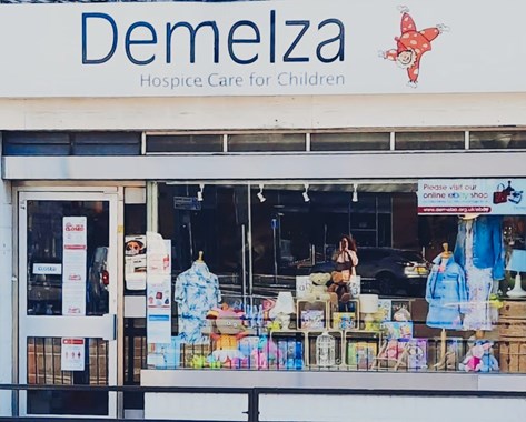 The exterior of Demelza's Strood charity shop.