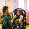 Mun and son spending time together