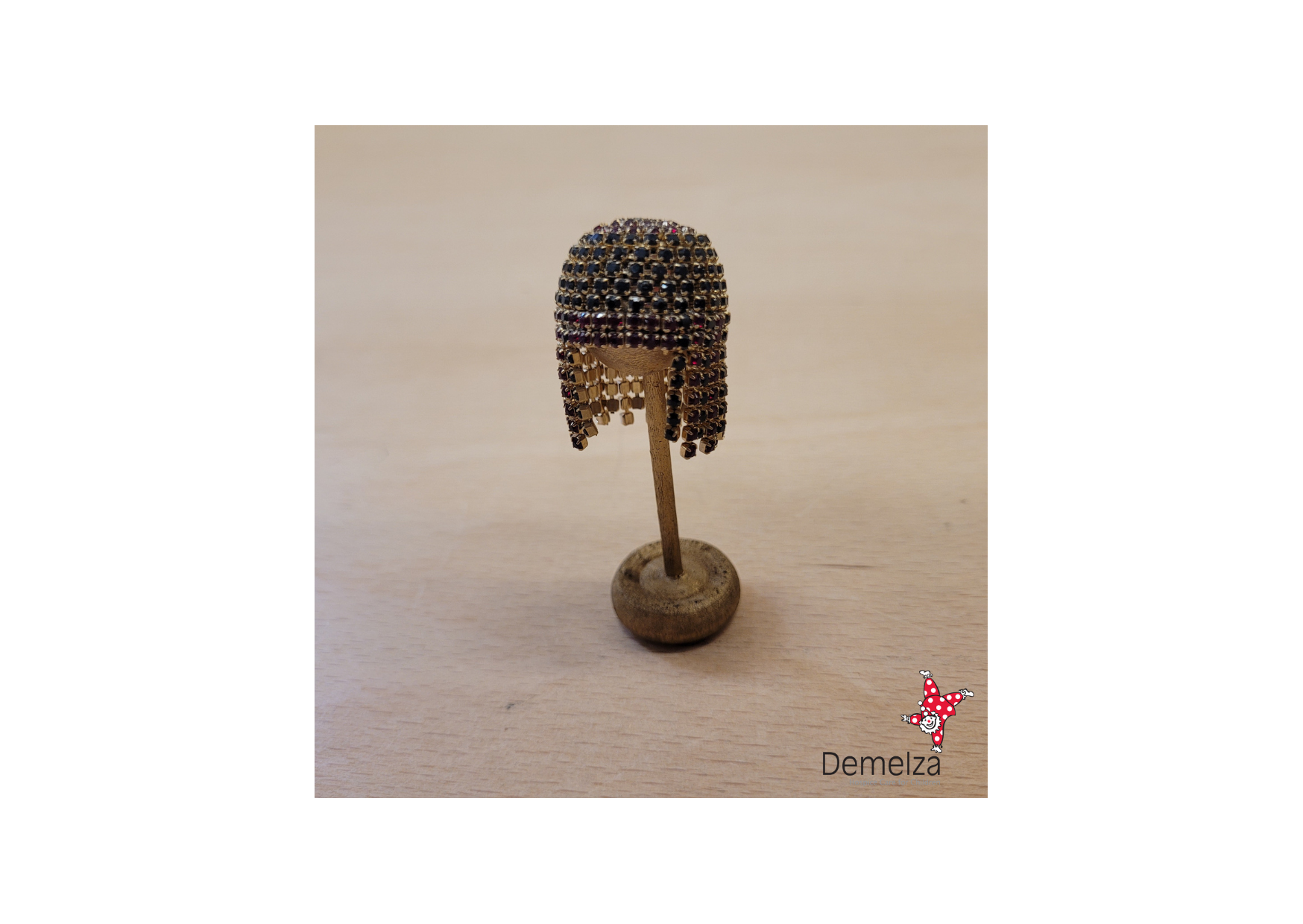 Dolls House 1:12 Scale Beaded Headdress Top View