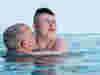 Father and son in the Demelza hydropool