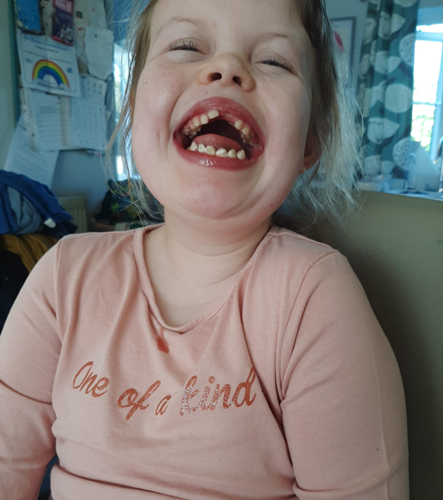 Lucy laughing