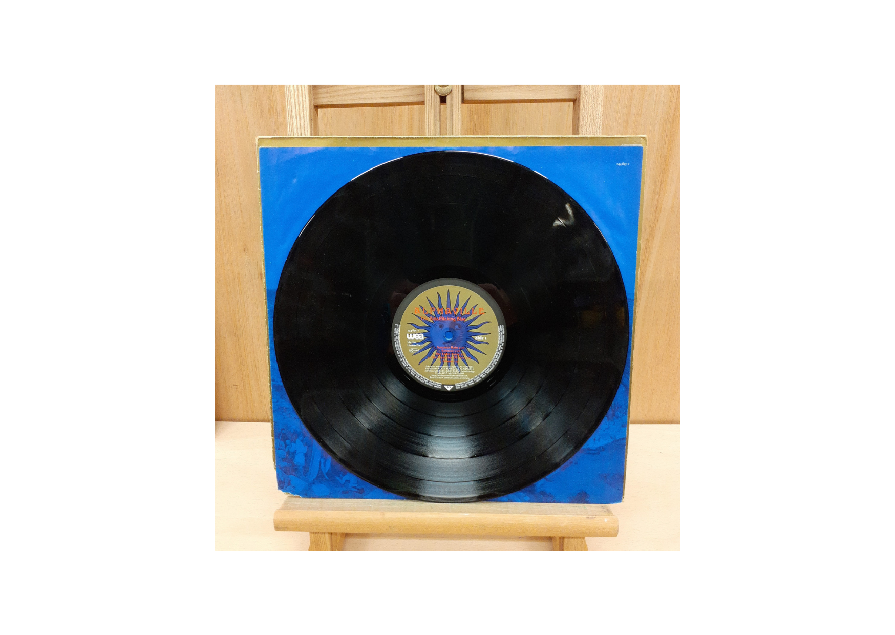 Alphaville The Breathtaking Blue Vinyl Record Side One View