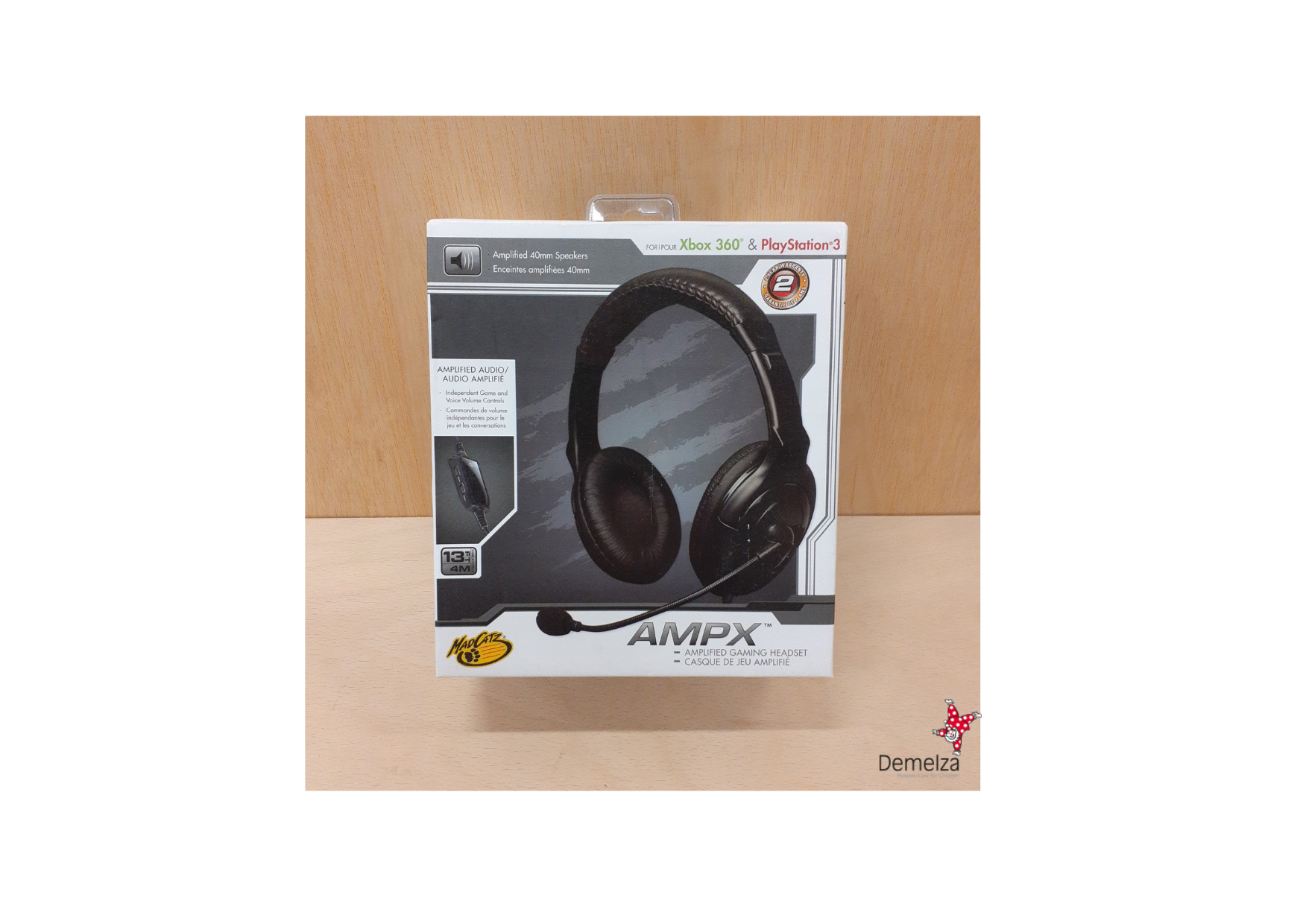 Box for Black AMPX Mad Catz Amplified Wired Gaming Headset 