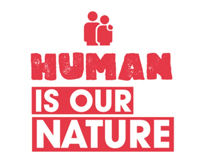 Human is our nature value logo