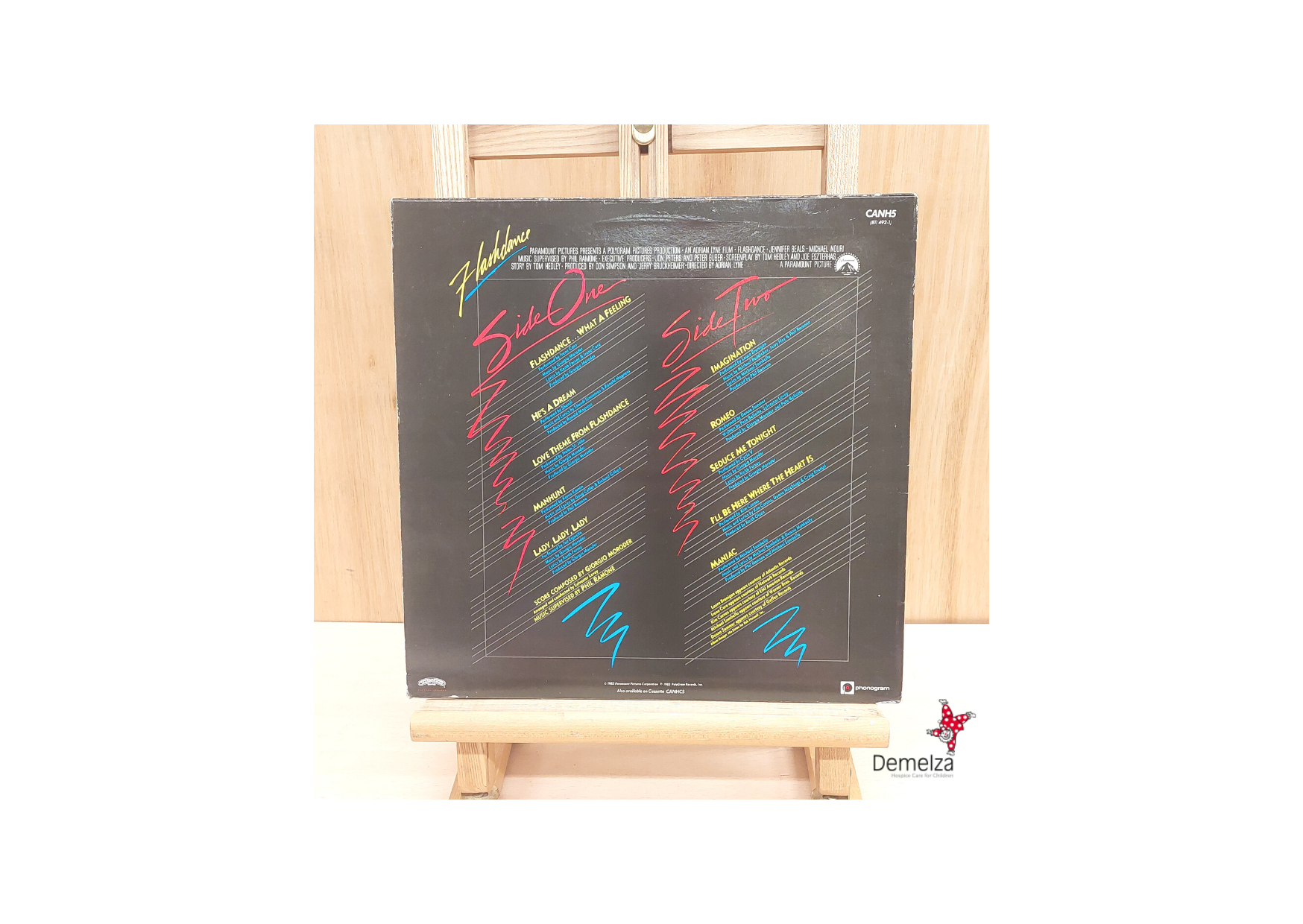Back Cover of Flashdance - Original Soundtrack Vinyl Album