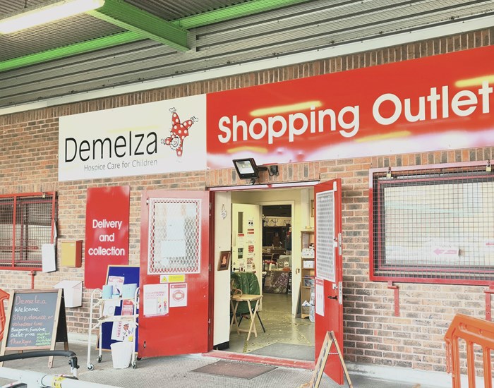 The exterior of Demelza's Maidstone Shopping Outlet.