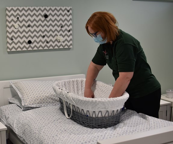 Health Care Assistant with cold cot in Eltham Bereavement Suite