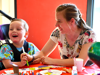 Image of art therapy at Demelza, child drawing