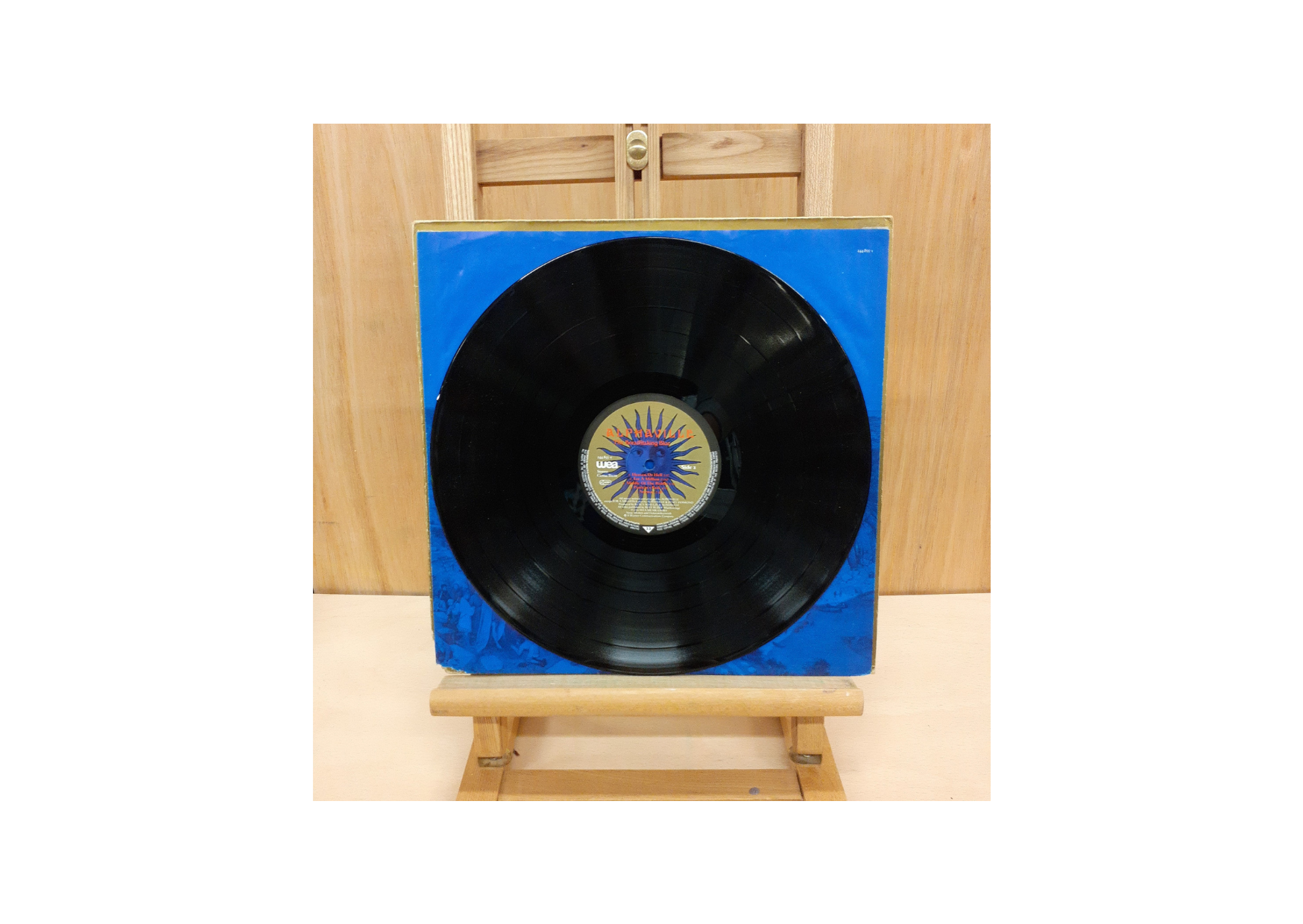 Alphaville The Breathtaking Blue Vinyl Record Side Two View