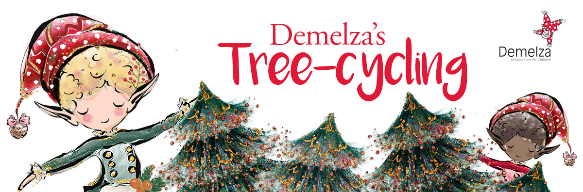 Demelza's Christmas Tree-cycling.