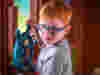 Image of child on the pirate ship in the playground