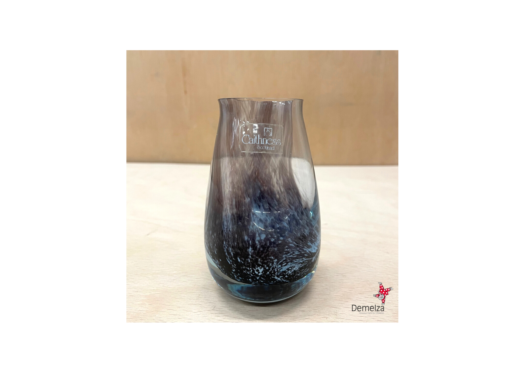 Side of Vintage Caithness Glass Purple Bud Vase