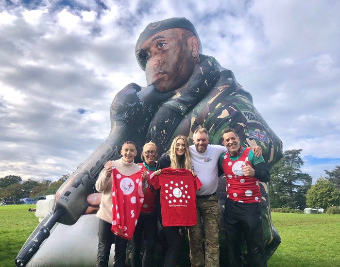 A team of fundraisers and a commando event.